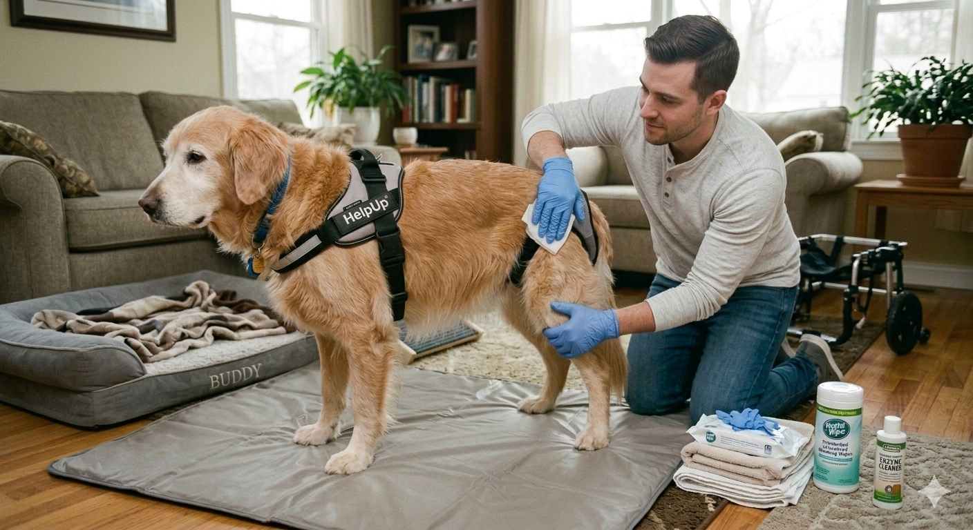 Clean Lift Harnesses and Hygienic for Senior Dogs